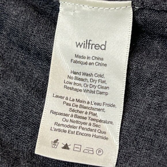 Wilfred Aritzia Womens S ItalianYarn Wool‎ Open Cardigan Gray Open Front Office - Picture 8 of 9